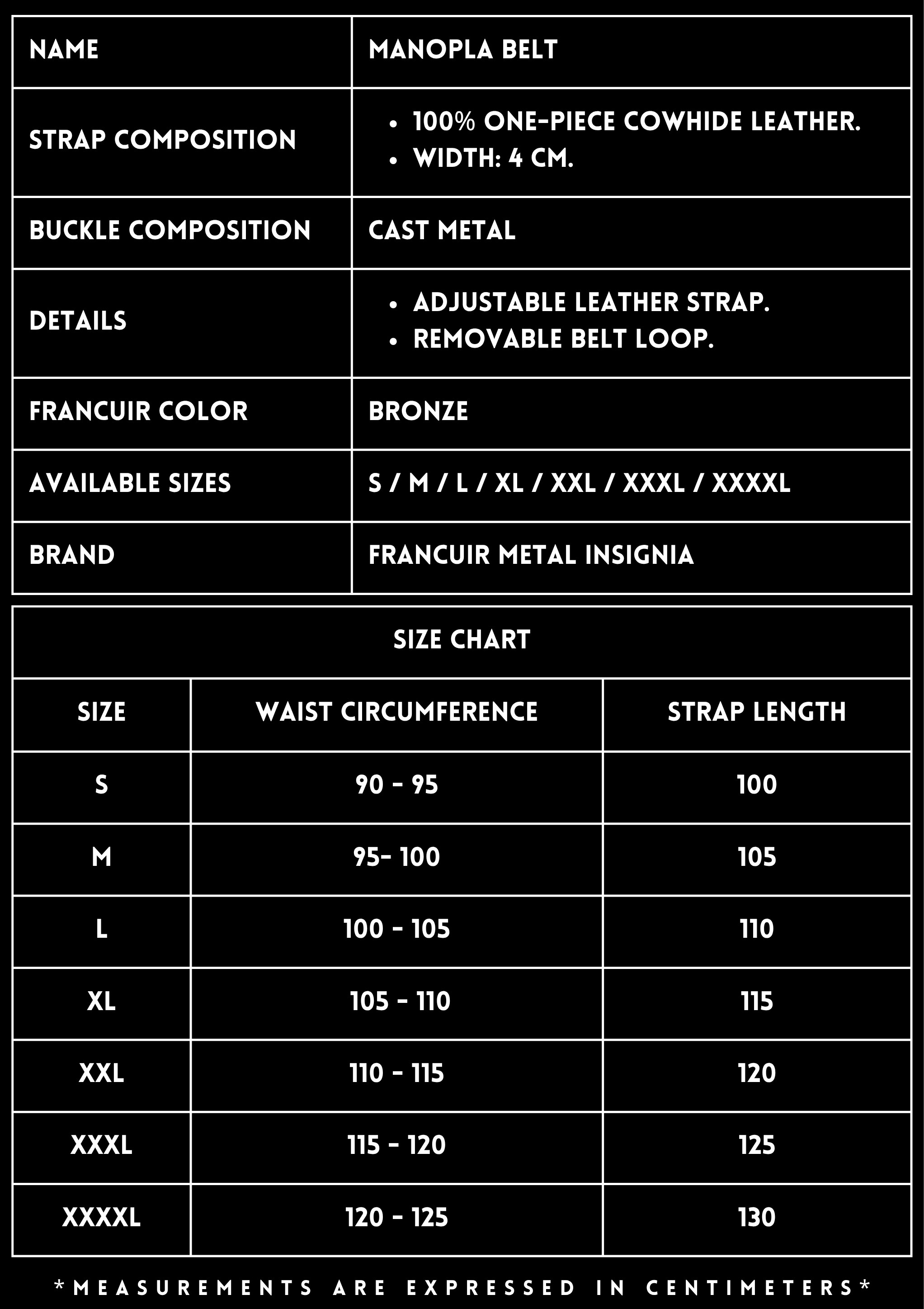 Belt FRANCUIR leather